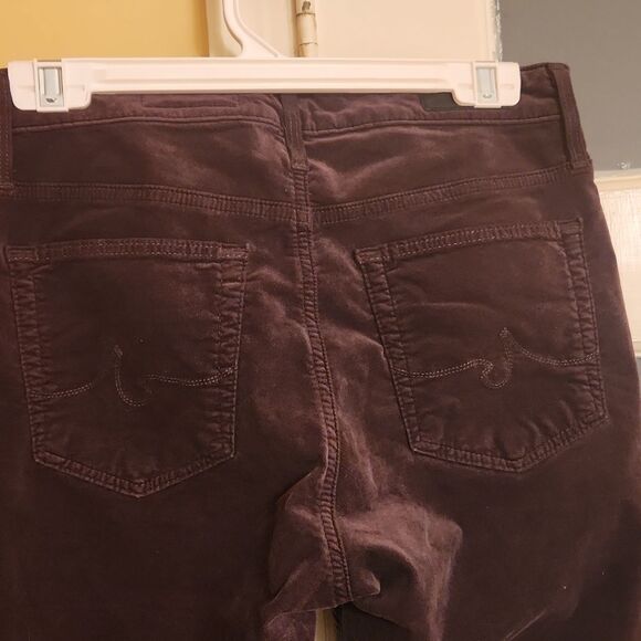 Adriano Goldschmied Anthropologie Dark Brown Stevie Slim Ankle Pants Size 28R 6R - Picture 5 of 11